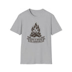 Campfire Graphic T-Shirt — "Home Is Where the Campfire Is" Outdoor Tee