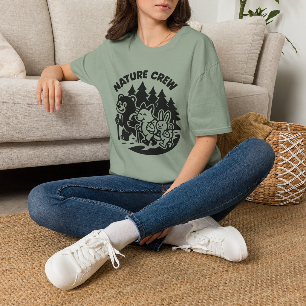 Nature Crew T‑Shirt — Cute Forest Animals Camping Tee