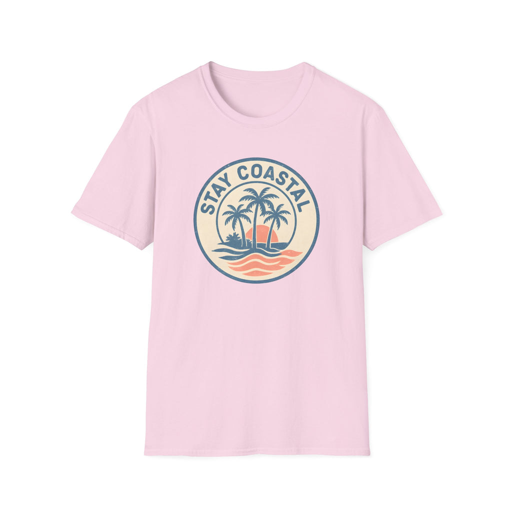 Stay Coastal T-Shirt — Vintage Palm Beach Sunset Tee