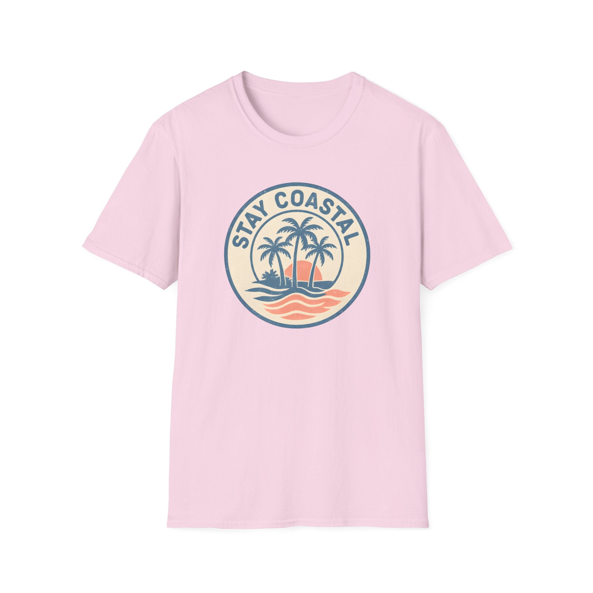 Stay Coastal T-Shirt — Vintage Palm Beach Sunset Tee