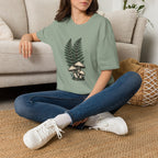 Fern & Mushroom Botanical Tee — Nature-Inspired Graphic T-Shirt