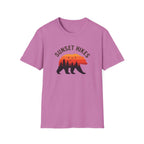 Sunset Hikes T-Shirt — Bear Silhouette Mountain Sunset Tee