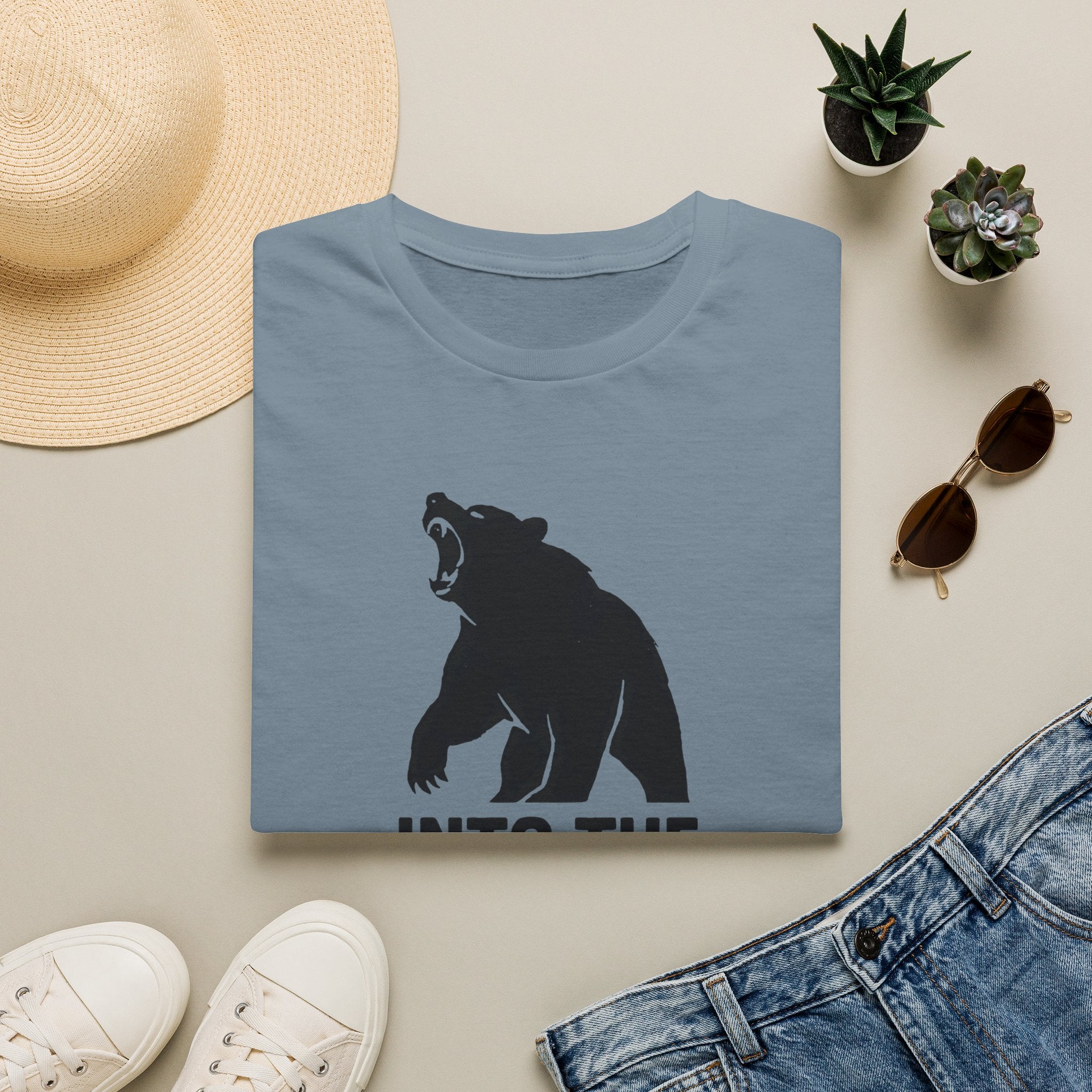 Into The Wild Bear T-Shirt — Outdoor Adventure Graphic Tee
