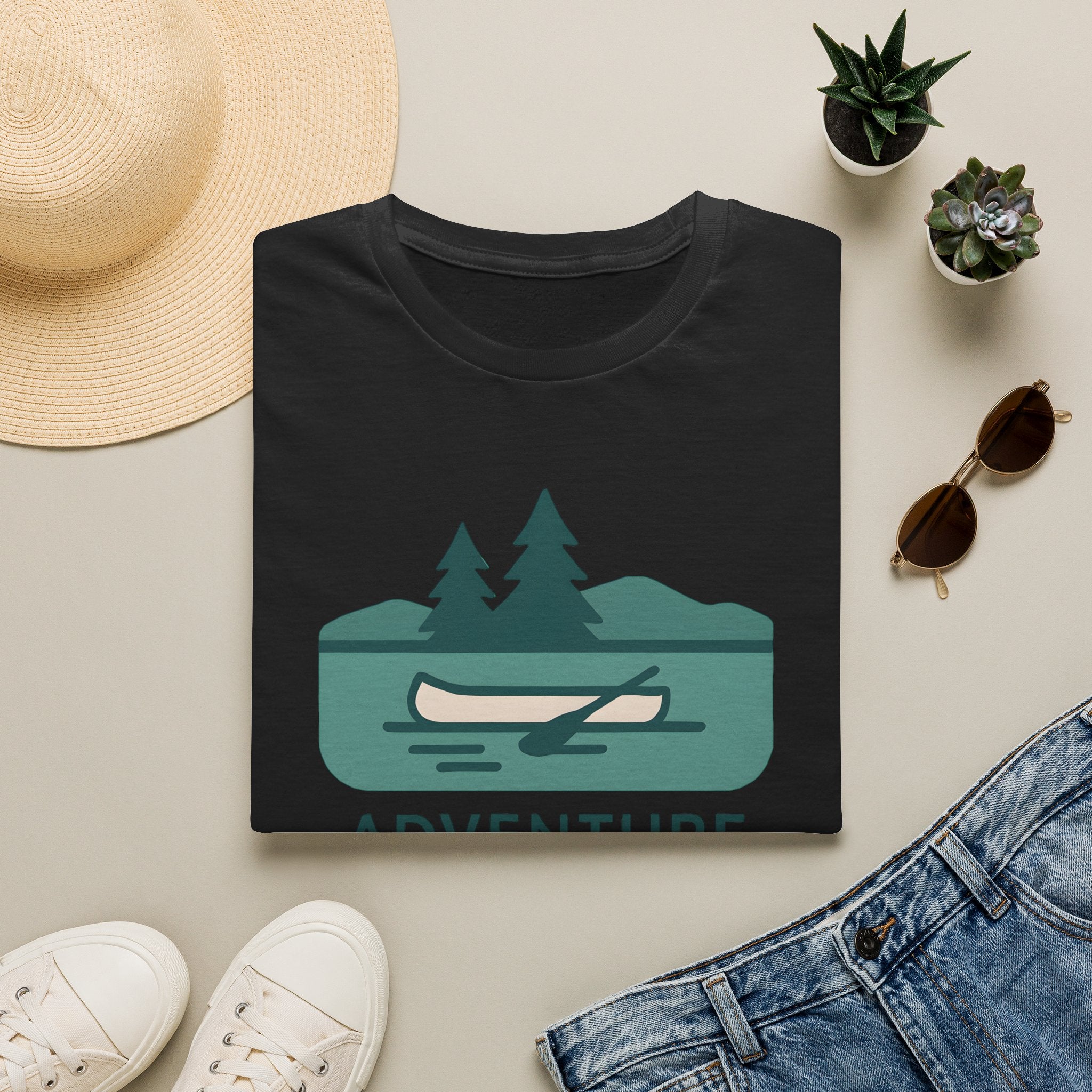 Adventure Awaits Canoe T-Shirt