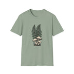 Fern & Mushroom Botanical Tee — Nature-Inspired Graphic T-Shirt