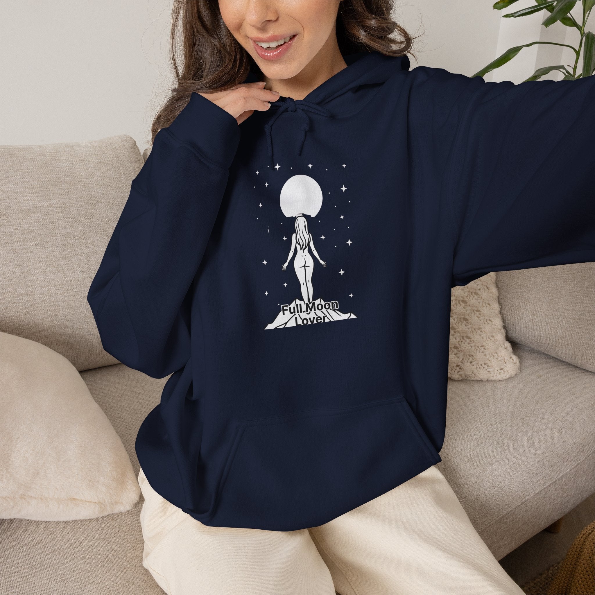Moon Goddess T-Shirt — Celestial 'Moon Lover' Graphic Tee