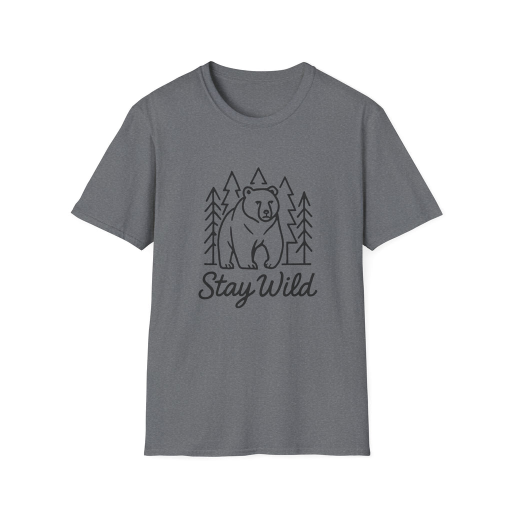 Bear Forest 'Stay Wild' T-Shirt — Adventure Outdoor Nature Tee