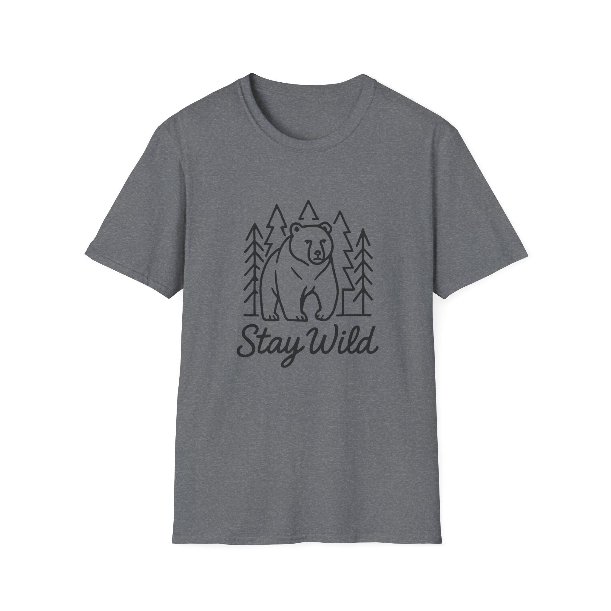 Bear Forest 'Stay Wild' T-Shirt — Adventure Outdoor Nature Tee