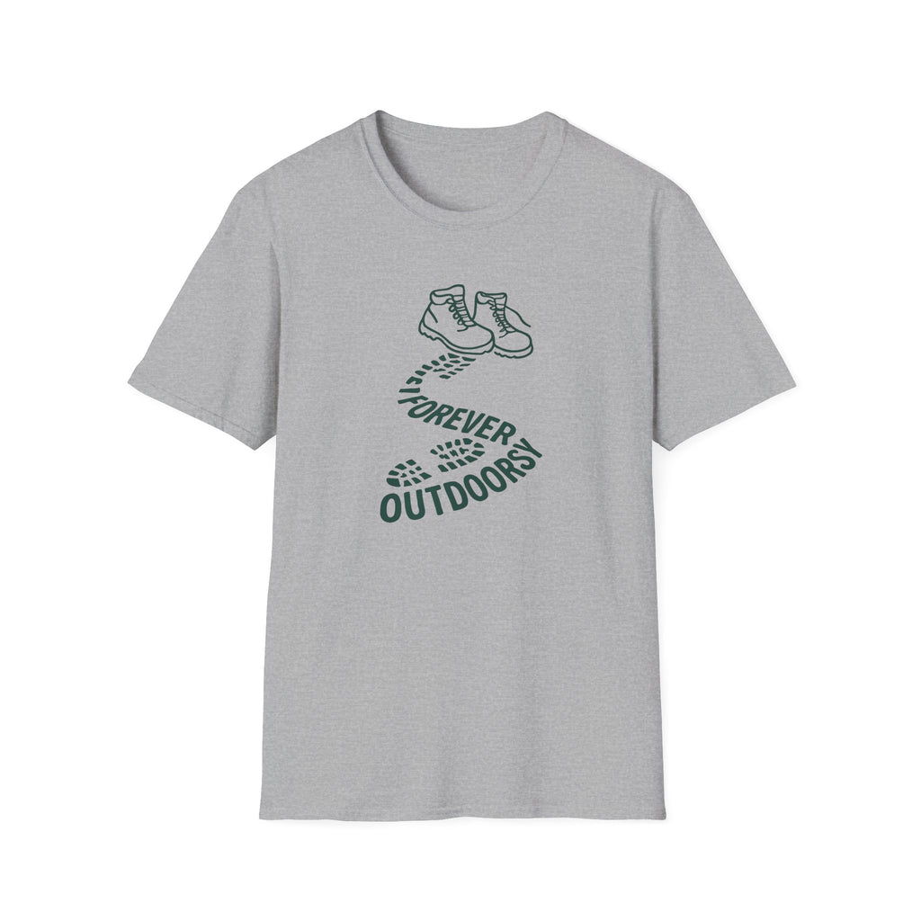 Forever Outdoors T-Shirt — Hiking Boots Graphic Tee