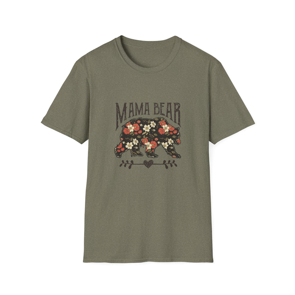 Mama Bear Floral T-Shirt — Vintage Floral Mom Tee