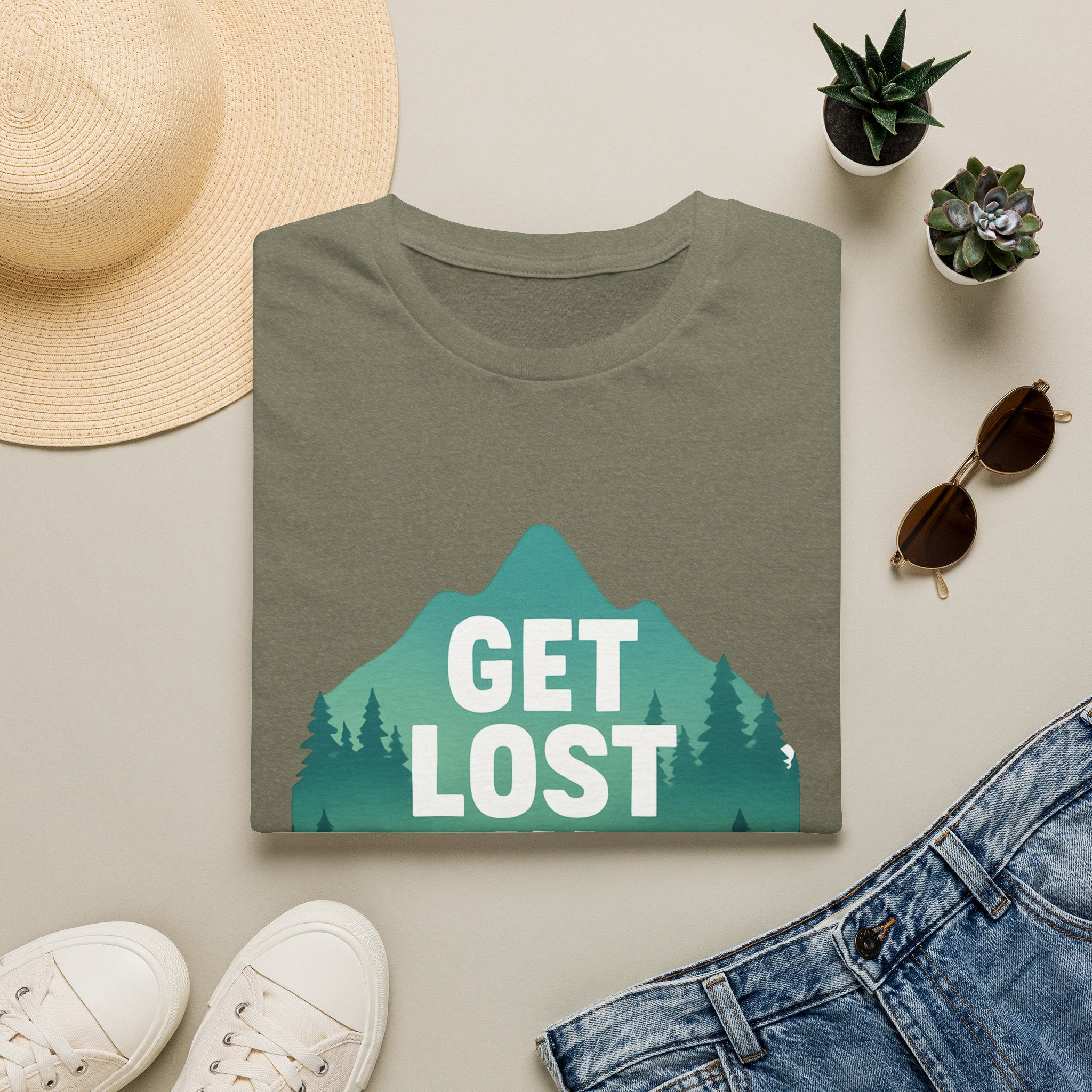 Get Lost in Nature T-Shirt — Outdoor Adventure Graphic Tee