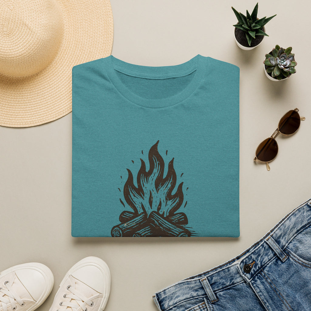 Campfire Graphic T-Shirt — "Home Is Where the Campfire Is" Outdoor Tee