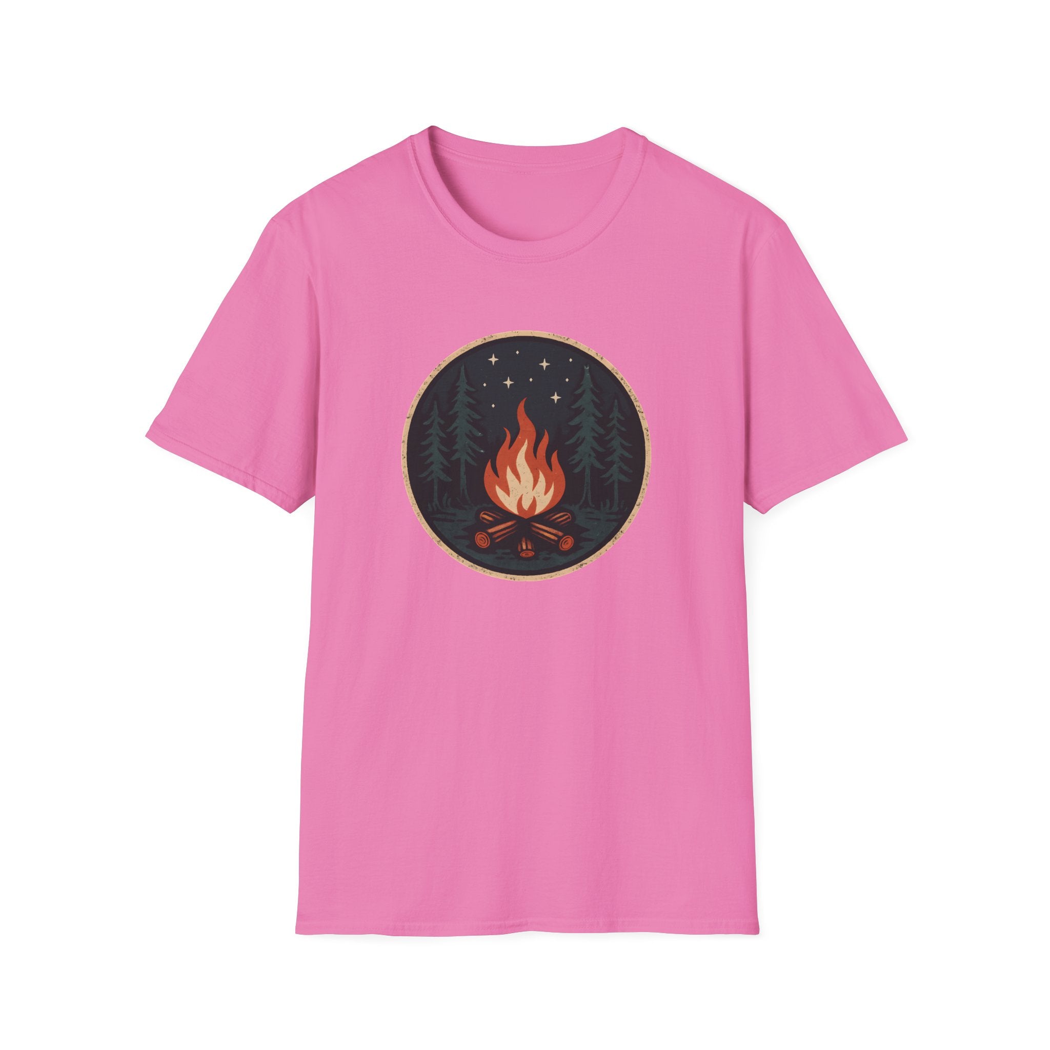 Campfire Night T-Shirt — Cozy Wilderness Bonfire Graphic Tee