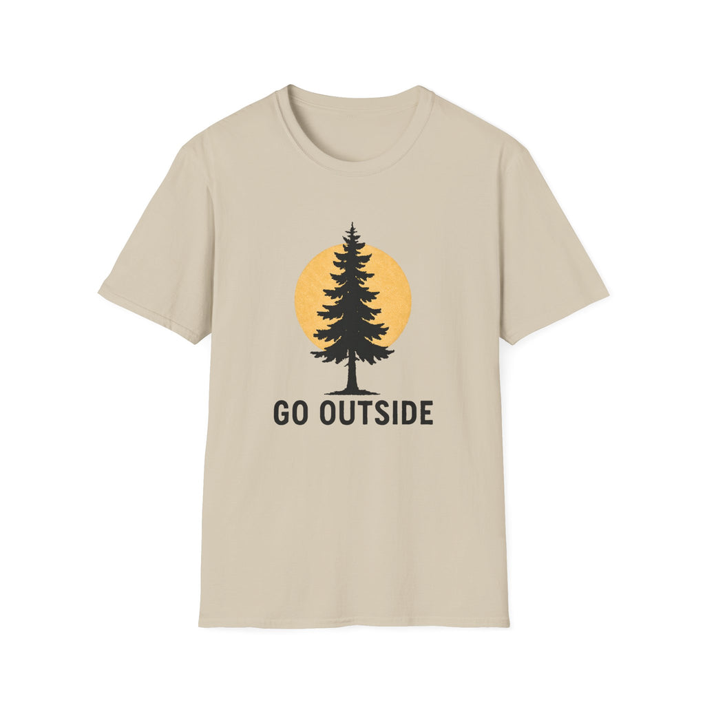 Go Outside Tree T-Shirt — Nature Adventure Graphic Tee