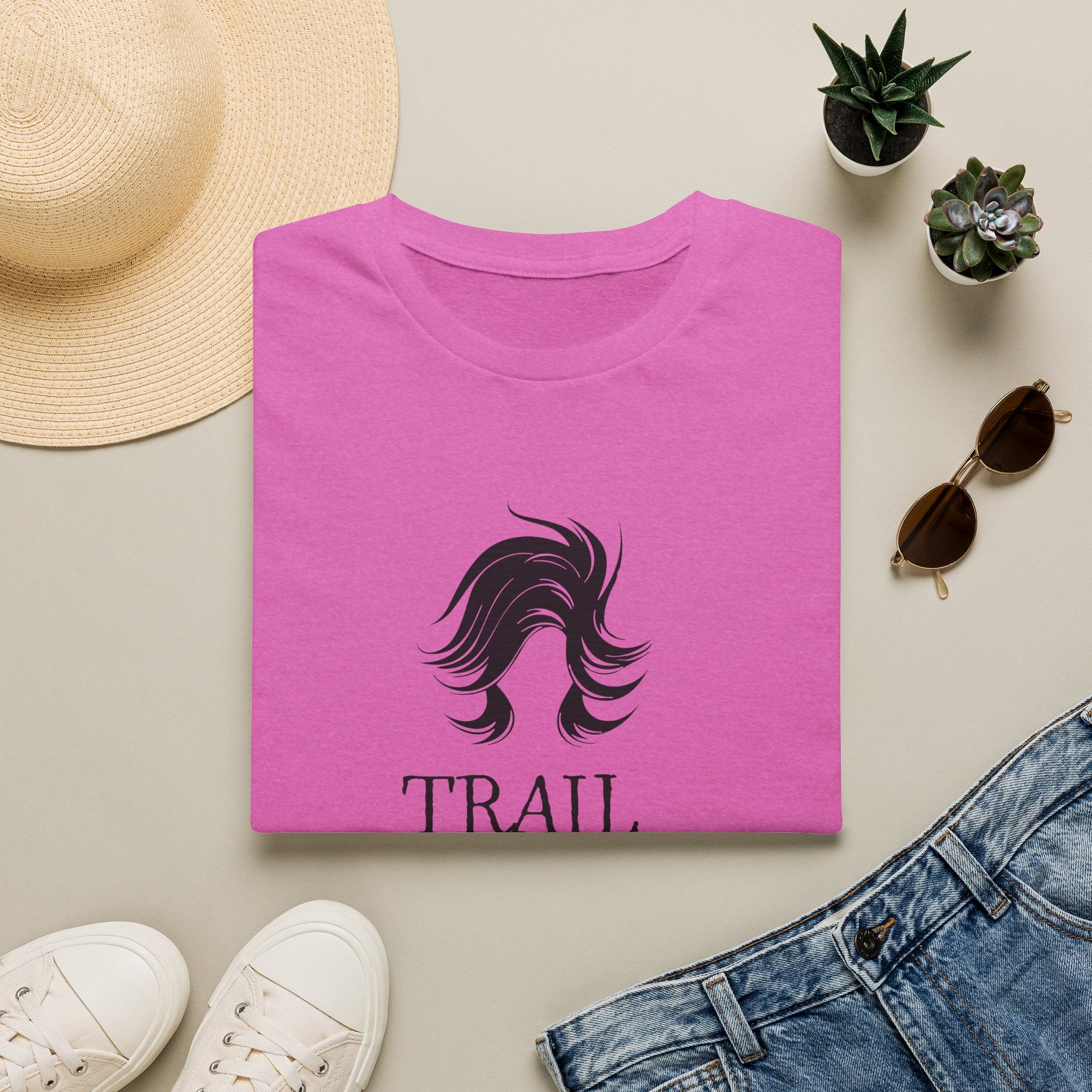 Trail Hair Don't Care T-Shirt — Casual Outdoor Hiking Tee