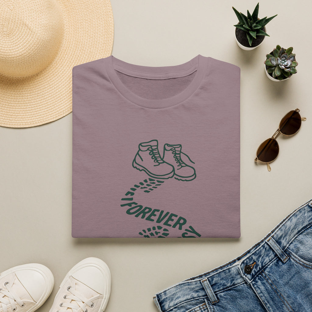 Forever Outdoors T-Shirt — Hiking Boots Graphic Tee