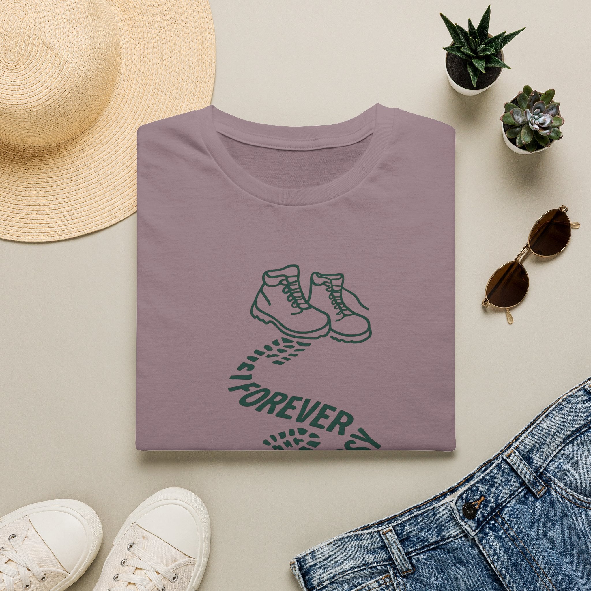 Forever Outdoors T-Shirt — Hiking Boots Graphic Tee