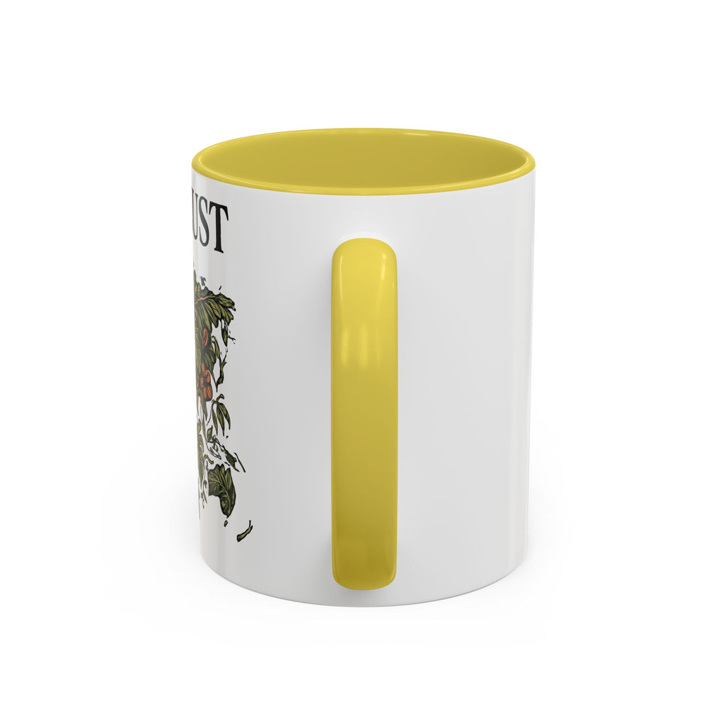 Wanderlust Floral Travel Mug — 11oz/15oz Ceramic Coffee Cup