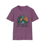 Nature Is My Therapy T-Shirt — Scenic Forest River Graphic Tee