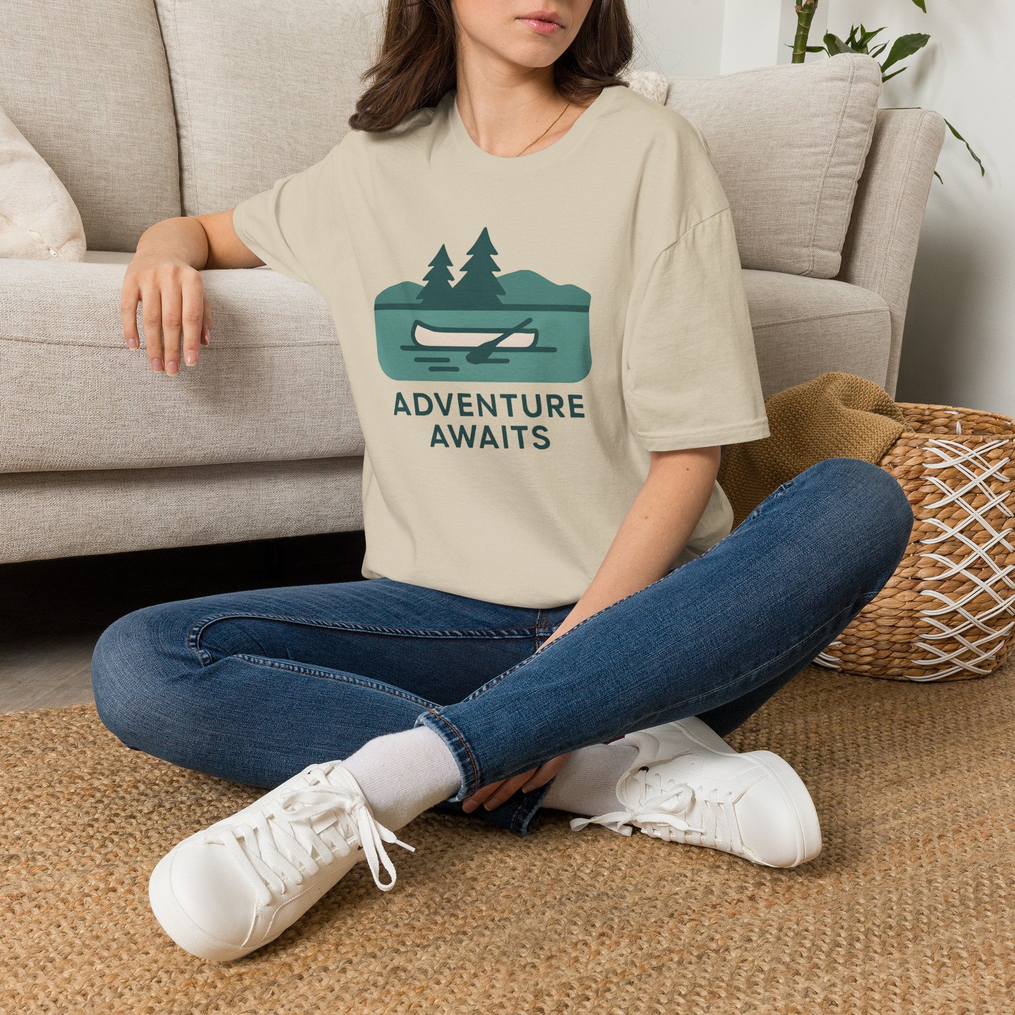 Adventure Awaits Canoe T-Shirt