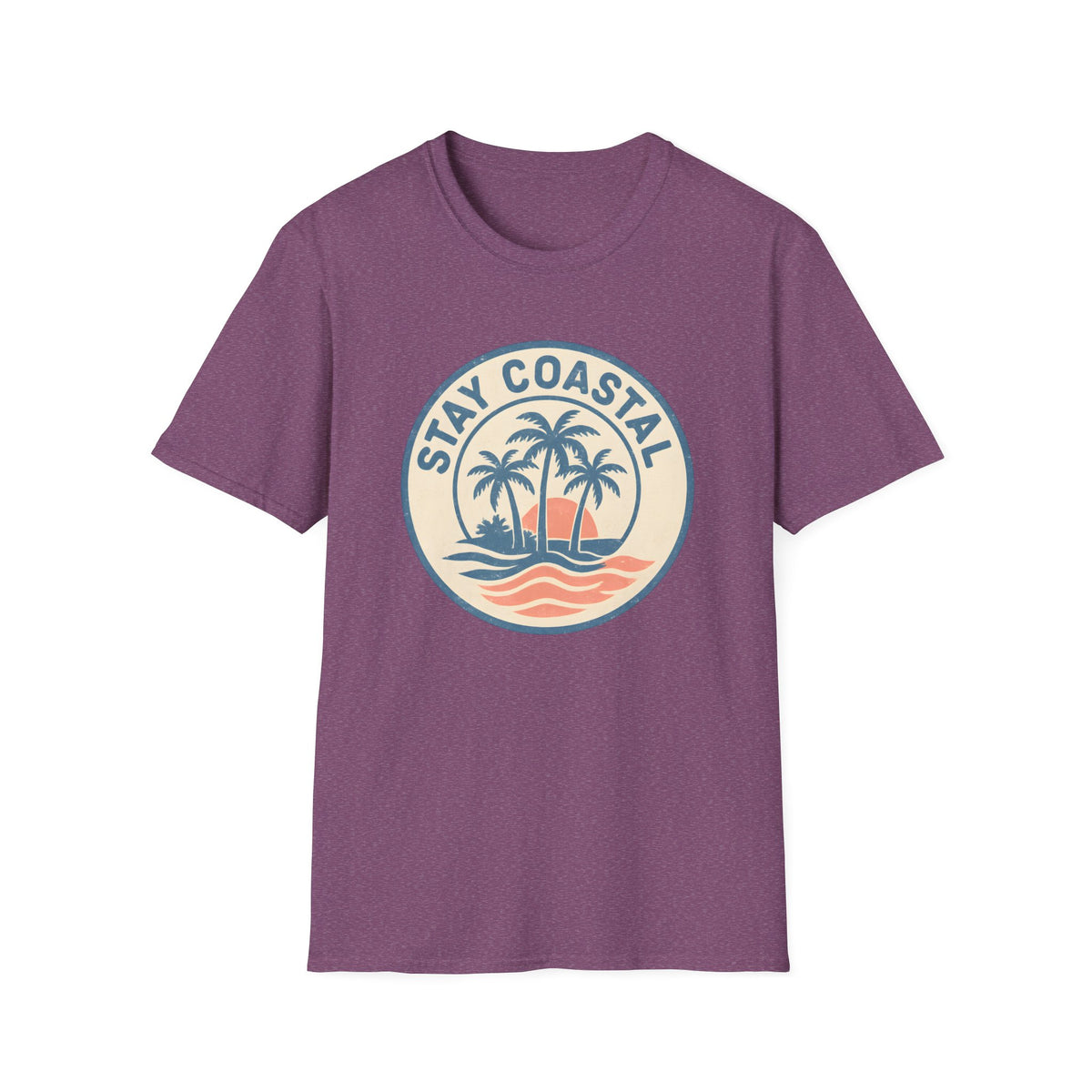 Stay Coastal T-Shirt — Vintage Palm Beach Sunset Tee
