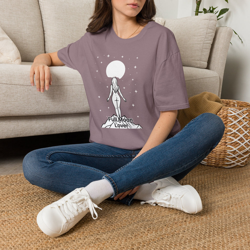 Moon Goddess T-Shirt — Celestial 'Moon Lover' Graphic Tee
