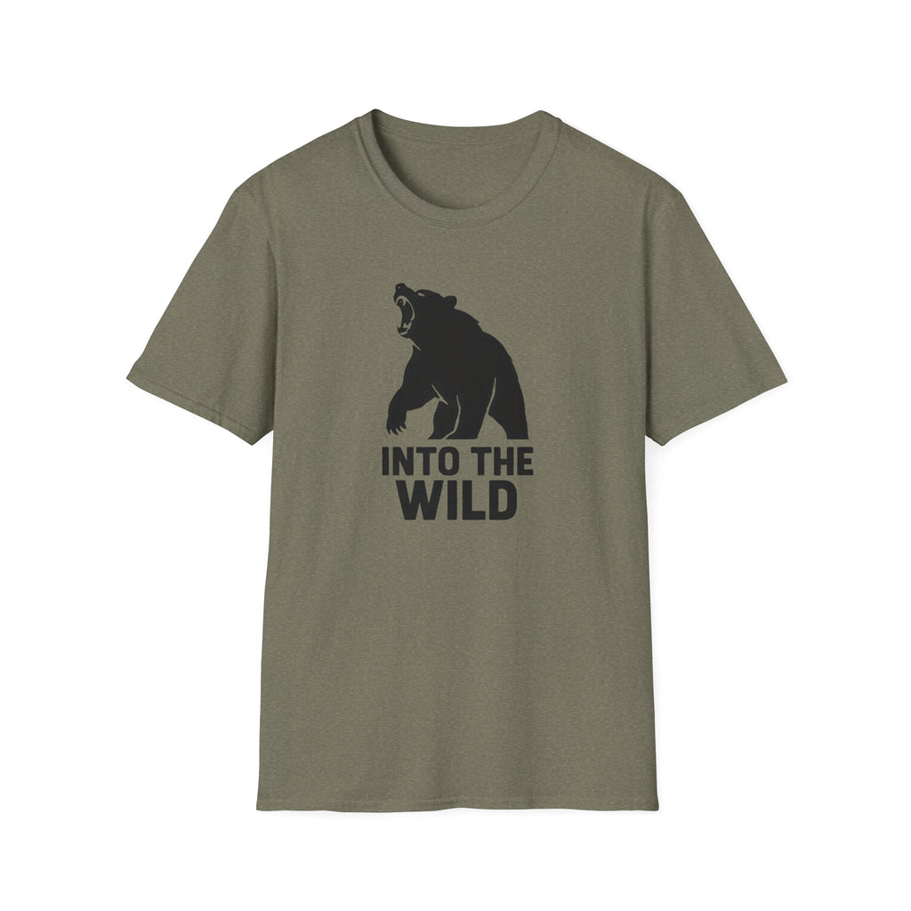 Into The Wild Bear T-Shirt — Outdoor Adventure Graphic Tee