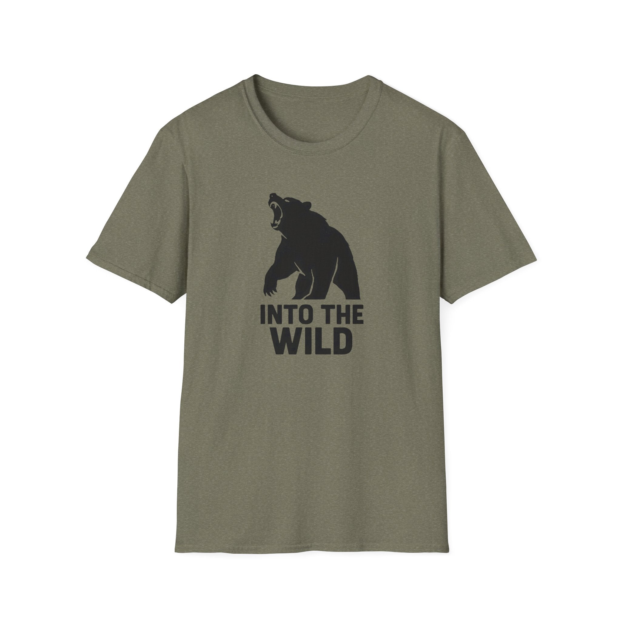 Into The Wild Bear T-Shirt — Outdoor Adventure Graphic Tee