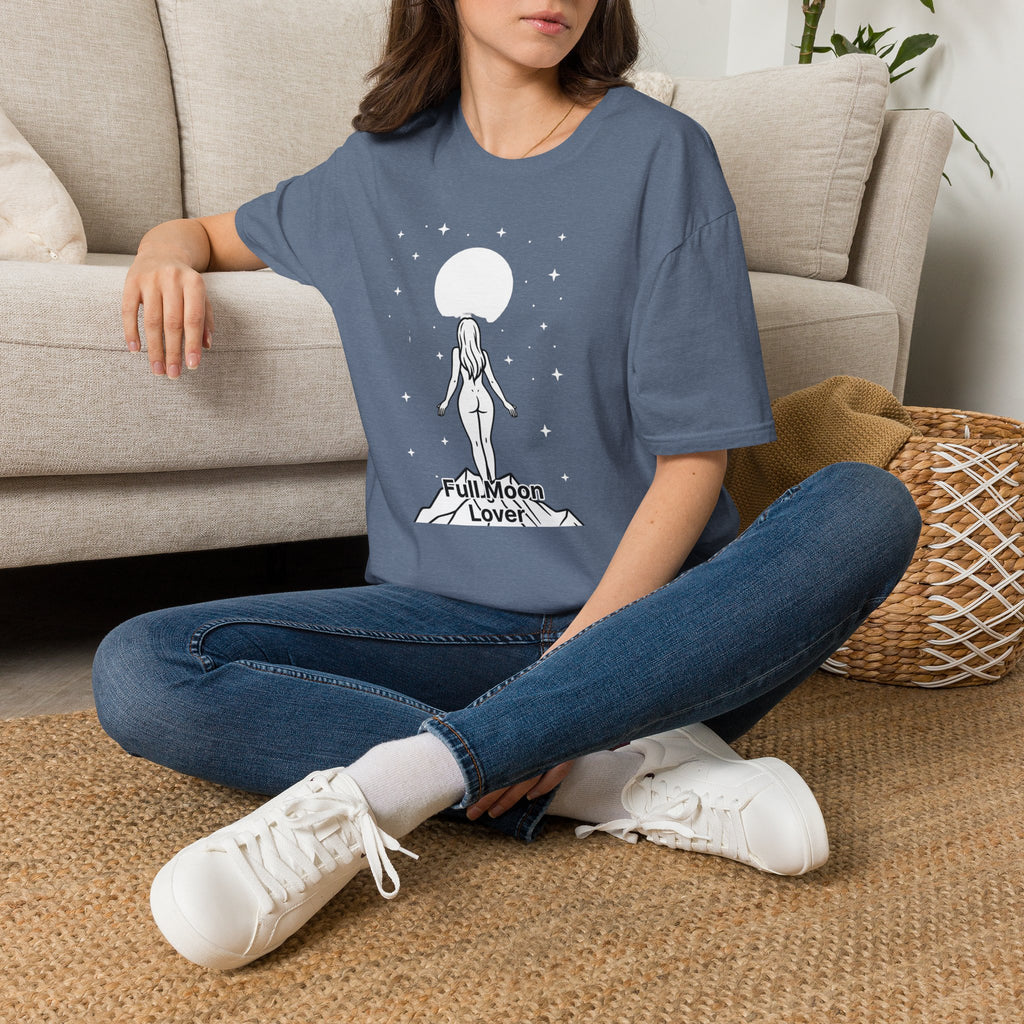 Moon Goddess T-Shirt — Celestial 'Moon Lover' Graphic Tee