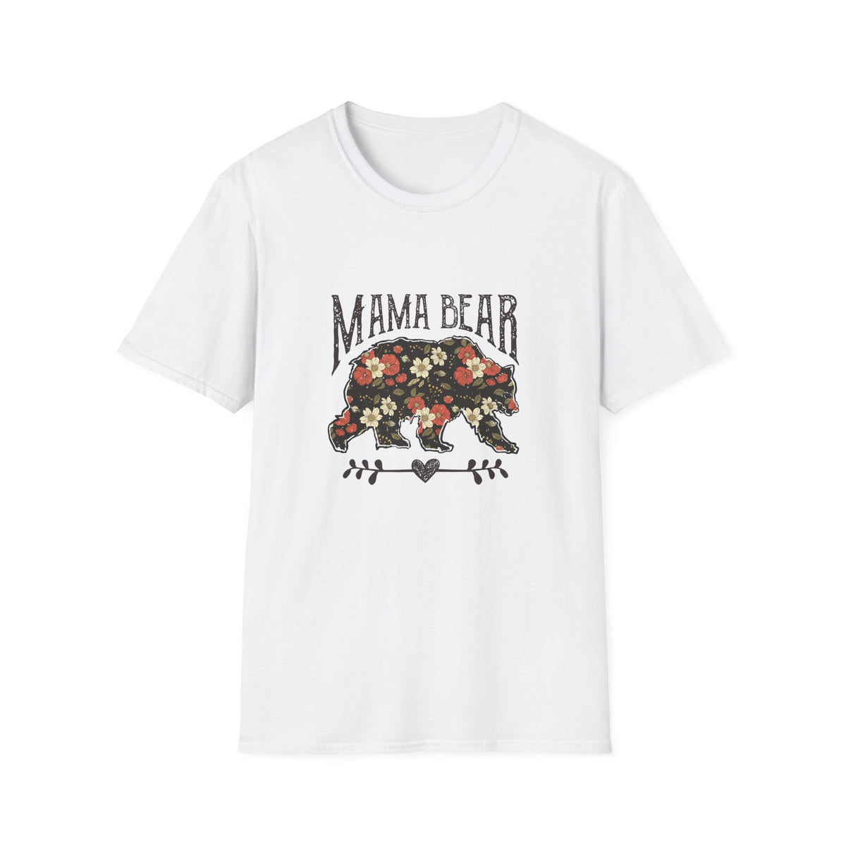 Mama Bear Floral T-Shirt — Vintage Floral Mom Tee