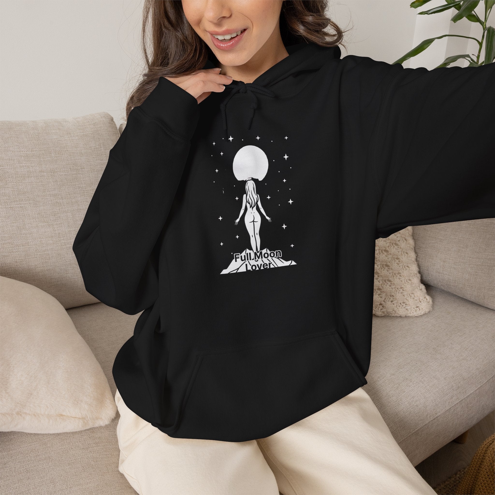 Moon Goddess T-Shirt — Celestial 'Moon Lover' Graphic Tee