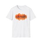 Autumn Lake Reflection T-Shirt — Orange Fall Trees Graphic Tee
