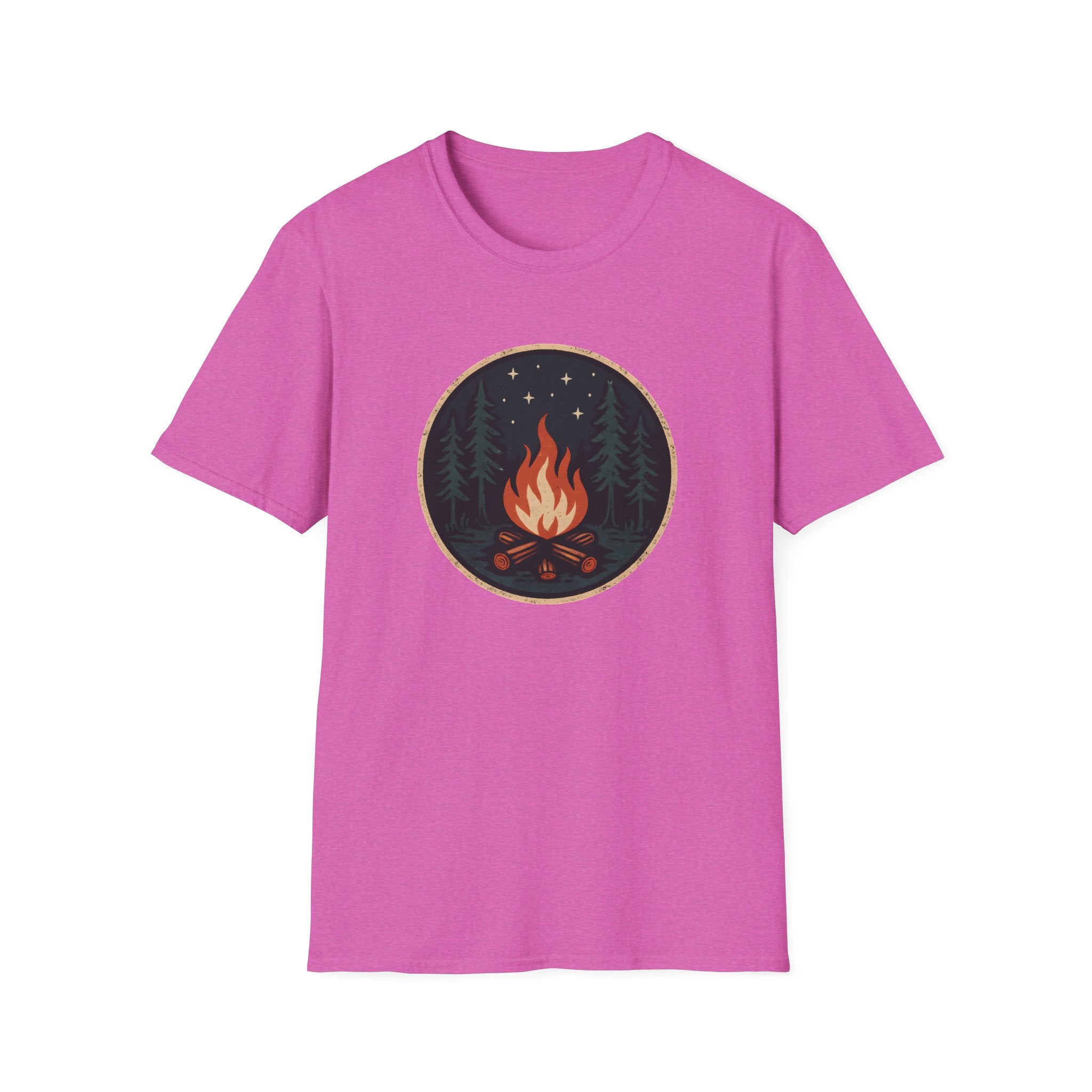Campfire Night T-Shirt — Cozy Wilderness Bonfire Graphic Tee