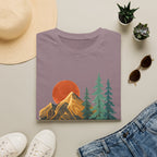 Mountain Sunset T-Shirt — Vintage Pine Forest Graphic