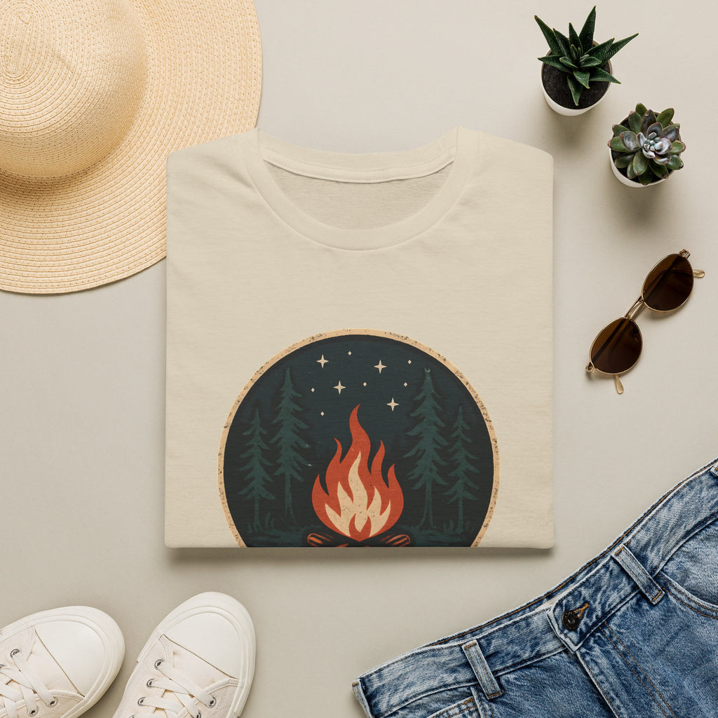 Campfire Night T-Shirt — Cozy Wilderness Bonfire Graphic Tee