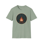 Campfire Night T-Shirt — Cozy Wilderness Bonfire Graphic Tee