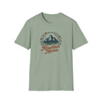 Mountain Mama T-Shirt — Floral Mountain Graphic Tee for Outdoor Moms