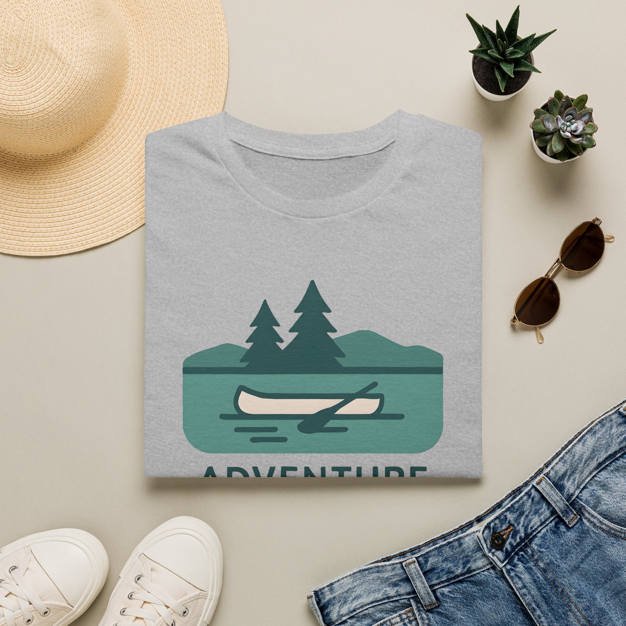 Adventure Awaits Canoe T-Shirt