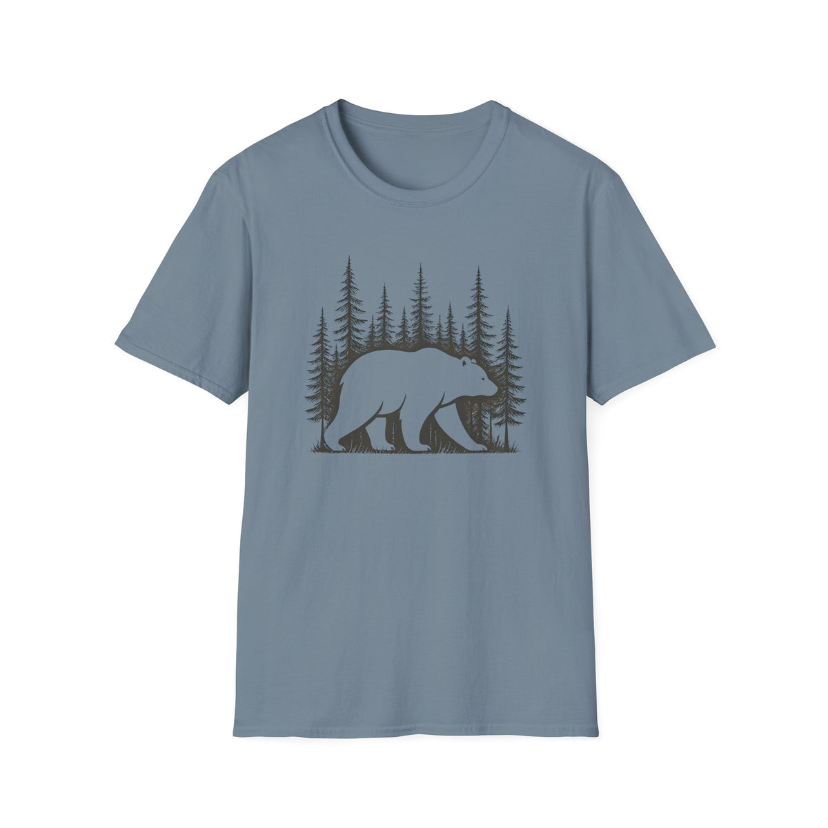 Bear Forest T-Shirt — Woodland Bear Graphic Tee