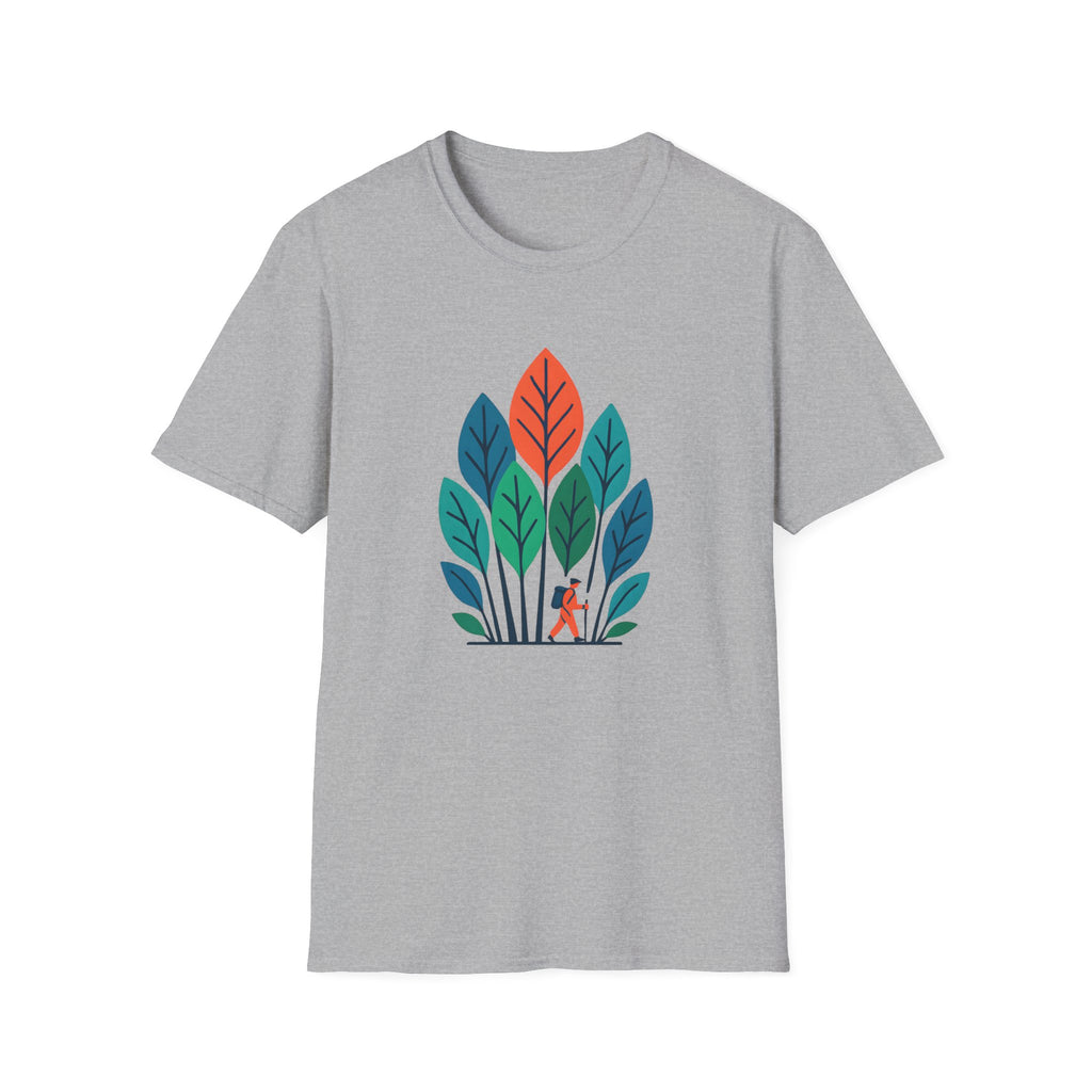 Minimalist Colorful Leaf Forest Graphic T-Shirt
