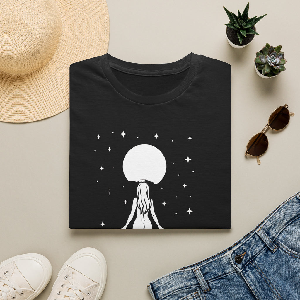 Moon Goddess T-Shirt — Celestial 'Moon Lover' Graphic Tee