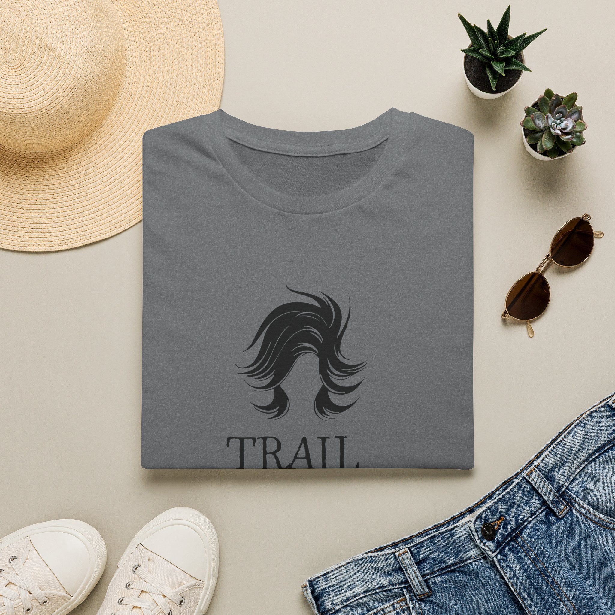 Trail Hair Don't Care T-Shirt — Casual Outdoor Hiking Tee