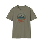 Mountain Mama T-Shirt — Floral Mountain Graphic Tee for Outdoor Moms