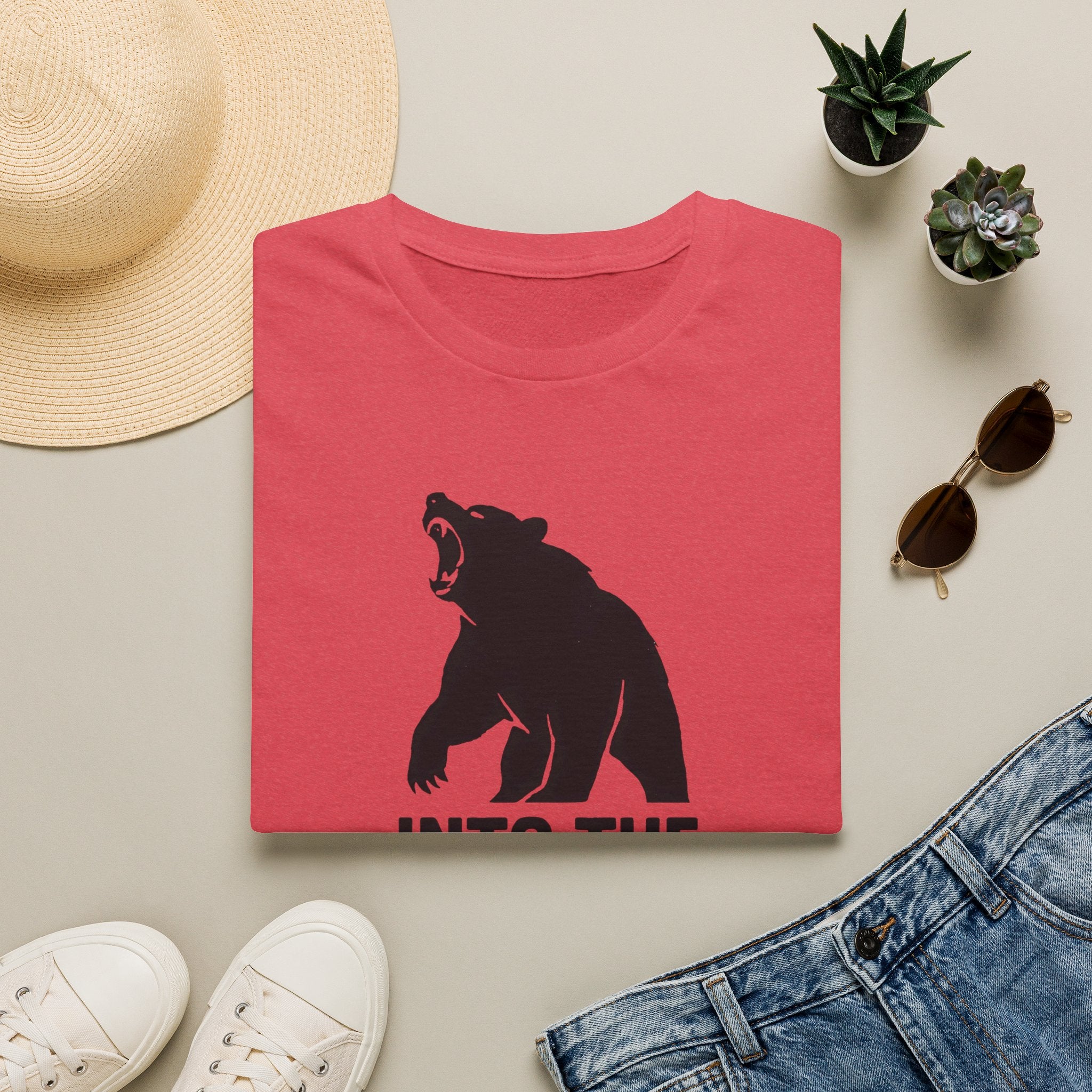 Into The Wild Bear T-Shirt — Outdoor Adventure Graphic Tee