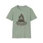Campfire Graphic T-Shirt — "Home Is Where the Campfire Is" Outdoor Tee