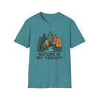 Nature Is My Therapy T-Shirt — Scenic Forest River Graphic Tee