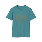 Camping Tent Graphic T-Shirt — Minimal Forest Campsite Tee