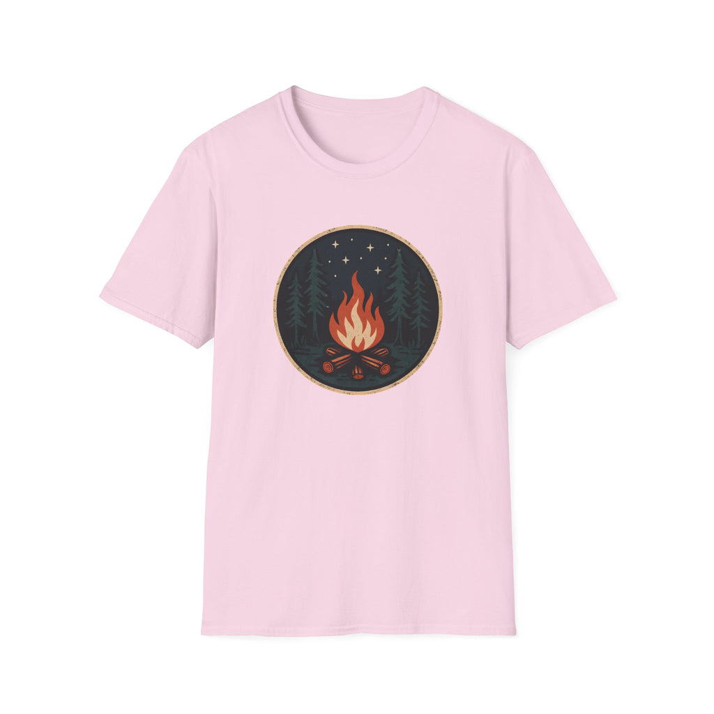 Campfire Night T-Shirt — Cozy Wilderness Bonfire Graphic Tee