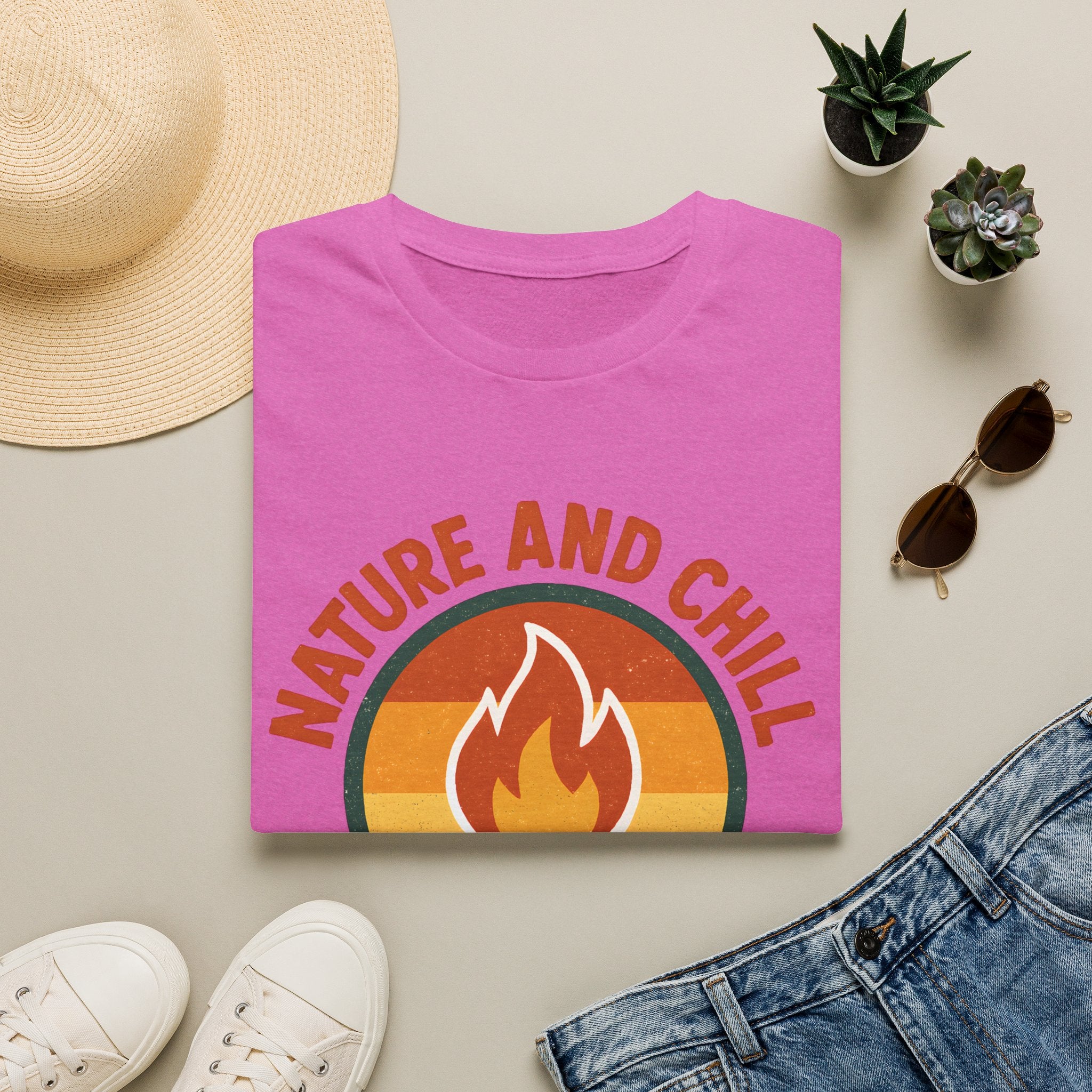 Nature and Chill Campfire T-Shirt