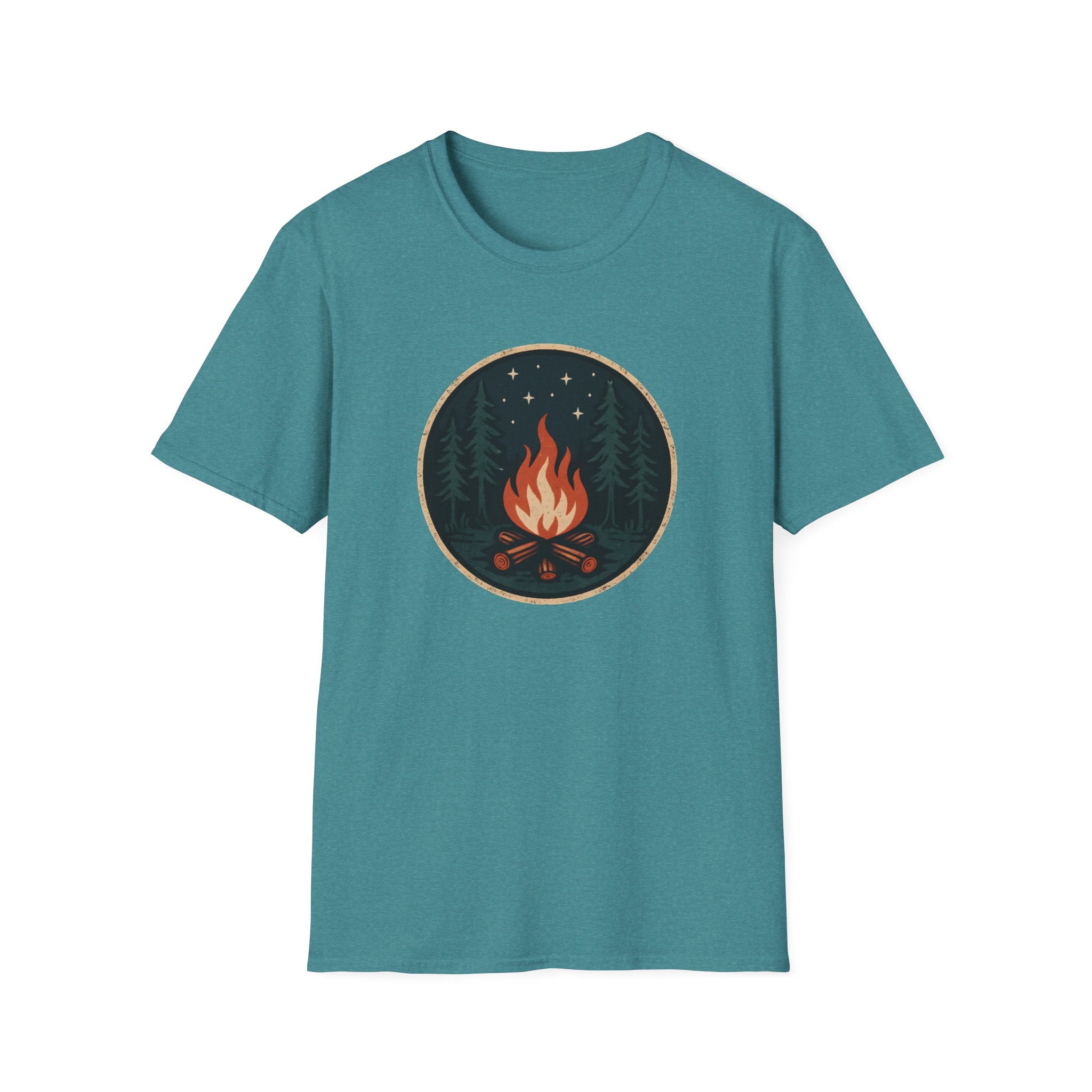Campfire Night T-Shirt — Cozy Wilderness Bonfire Graphic Tee